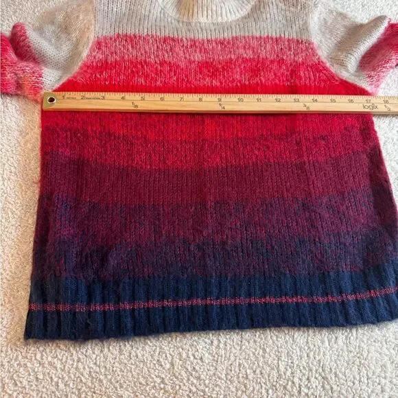 American Eagle Sweater Womens‎ Size XS Ombre Knitted Mock Neck pullover Cropped - Picture 7 of 12